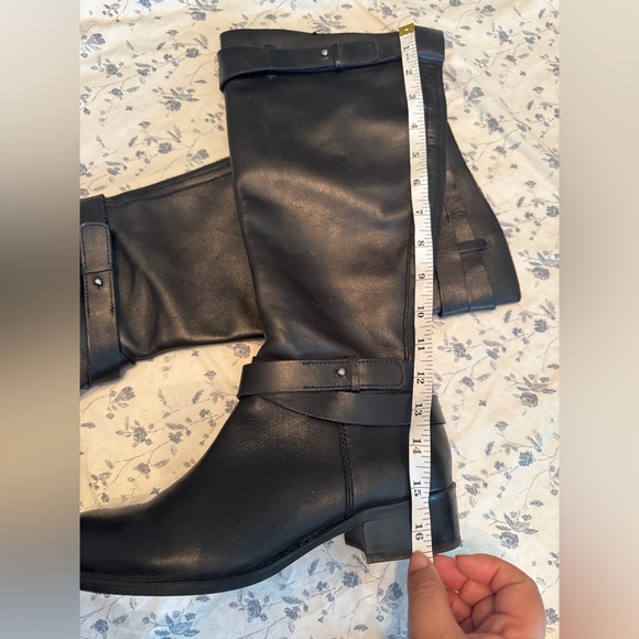 Franco Sarto Black Leather Boots - Picture 10 of 12